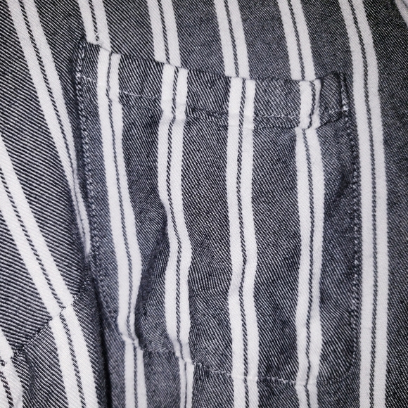 Ava & Viv Soft Striped Button Front Dress - Picture 5 of 7